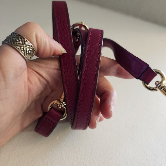 Euc Coach Madison Cranberry Leather Mini Shoulder Bag Handbag - Picture 7 of 15